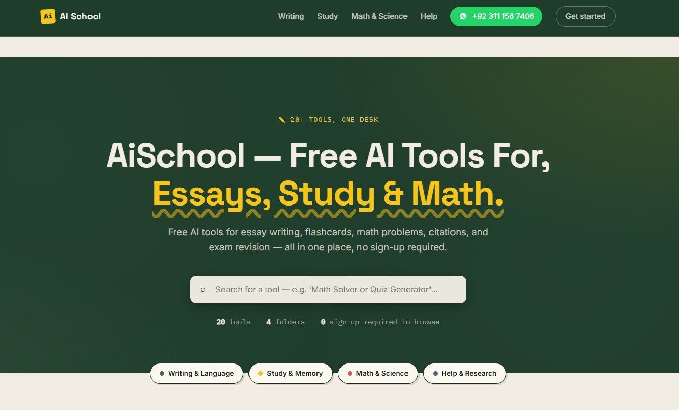 Free AI study tools